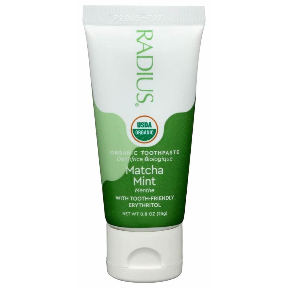 RADIUS Beauty & Body Care > Oral Care > Toothpastes & Toothpowders RADIUS: Matcha Mint Organic Toothpaste, 0.8 oz