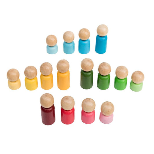 Rainbow Families Wooden - Figurines - Learning Advantage