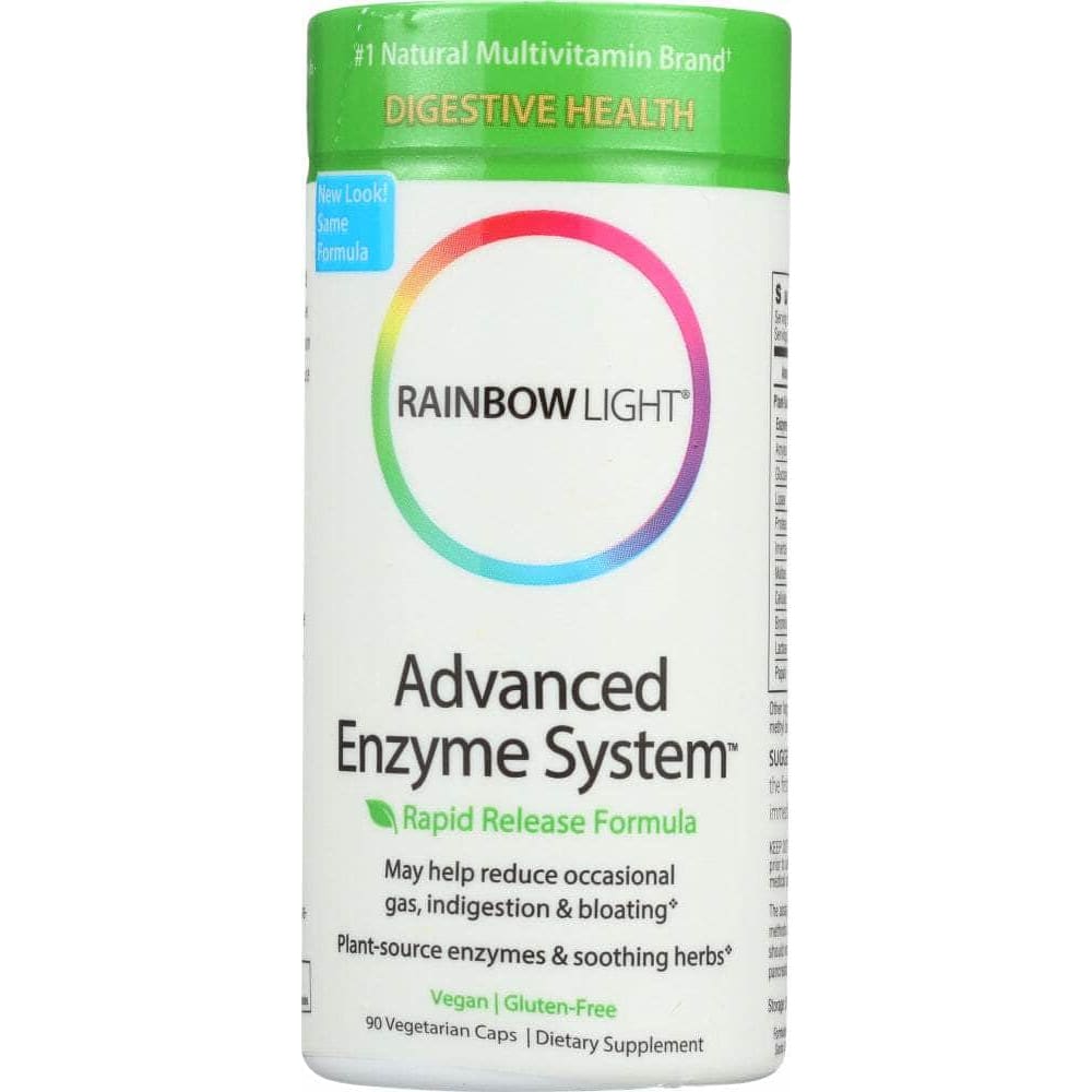 RAINBOW LIGHT Categories > Supplements > Digestive Enzymes RAINBOW LIGHT Advanced Enzyme System Rapid Release Formula, 90 Vegetarian Capsules