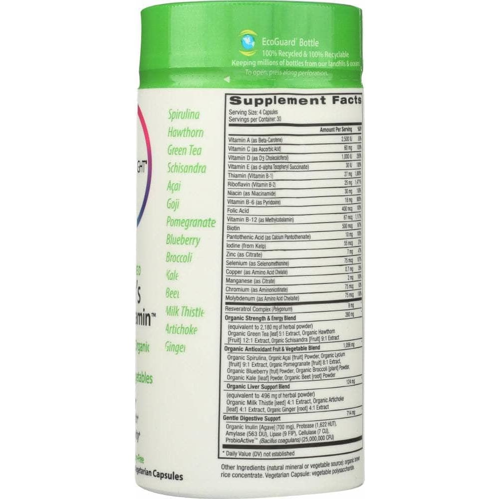 RAINBOW LIGHT Vitamins & Supplements > Vitamins & Minerals RAINBOW LIGHT Certified Organics Men's Multivitamin, 120 Veggie Caps