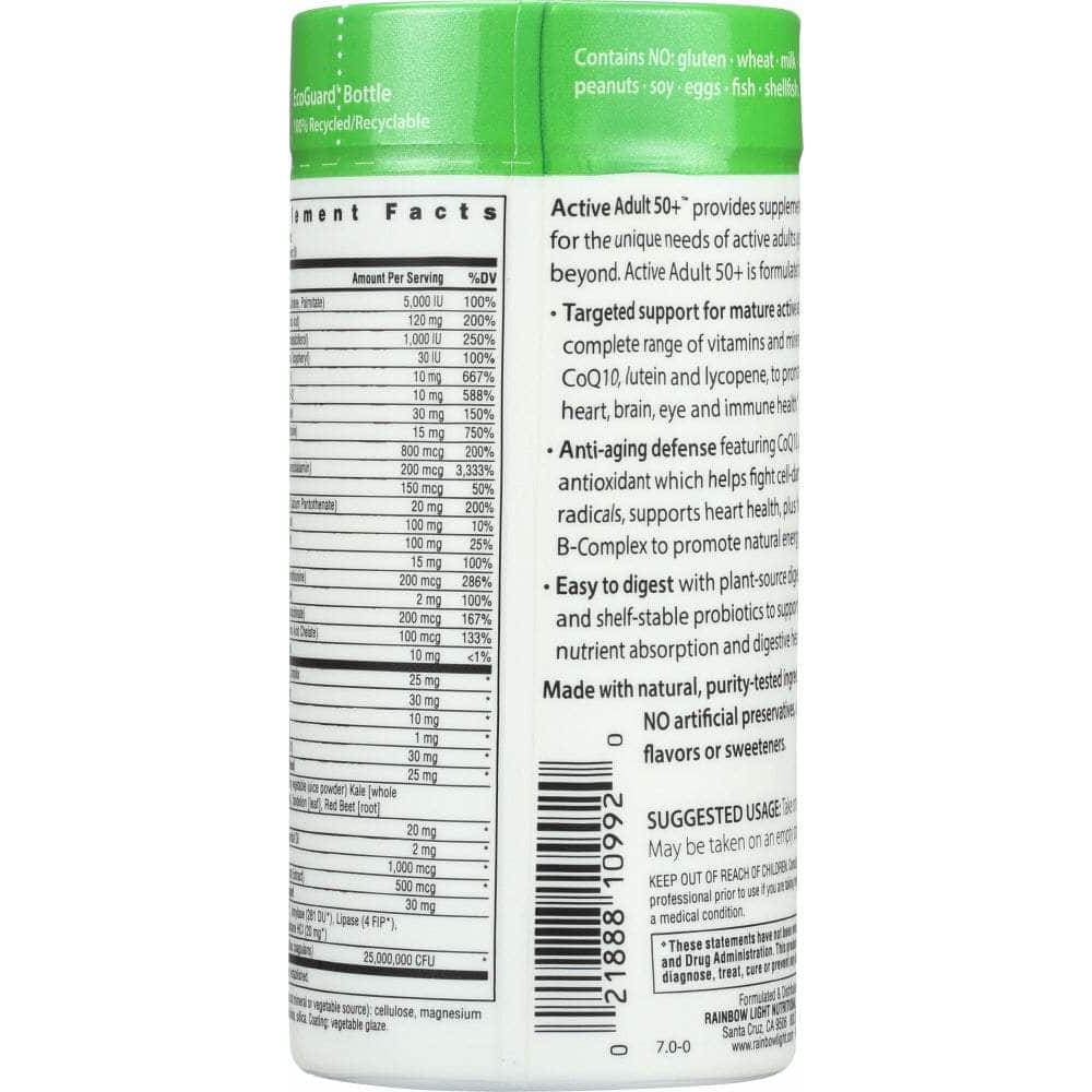 RAINBOW LIGHT Categories > Vitamins > Multivitamins - Men RAINBOW LIGHT: Just Once Active Adult 50+ Food-Based Multivitamin, 90 Tablets