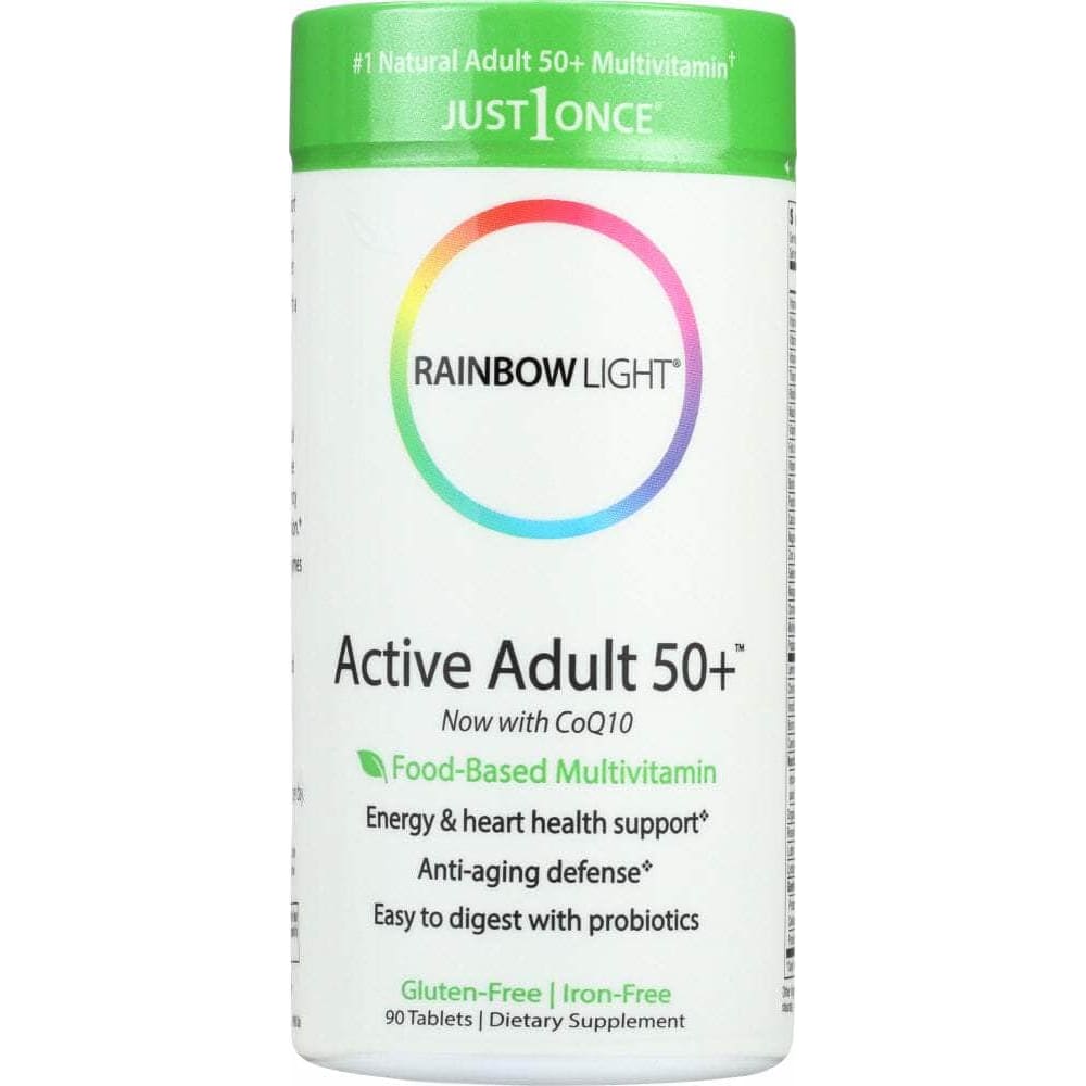 RAINBOW LIGHT Categories > Vitamins > Multivitamins - Men RAINBOW LIGHT: Just Once Active Adult 50+ Food-Based Multivitamin, 90 Tablets