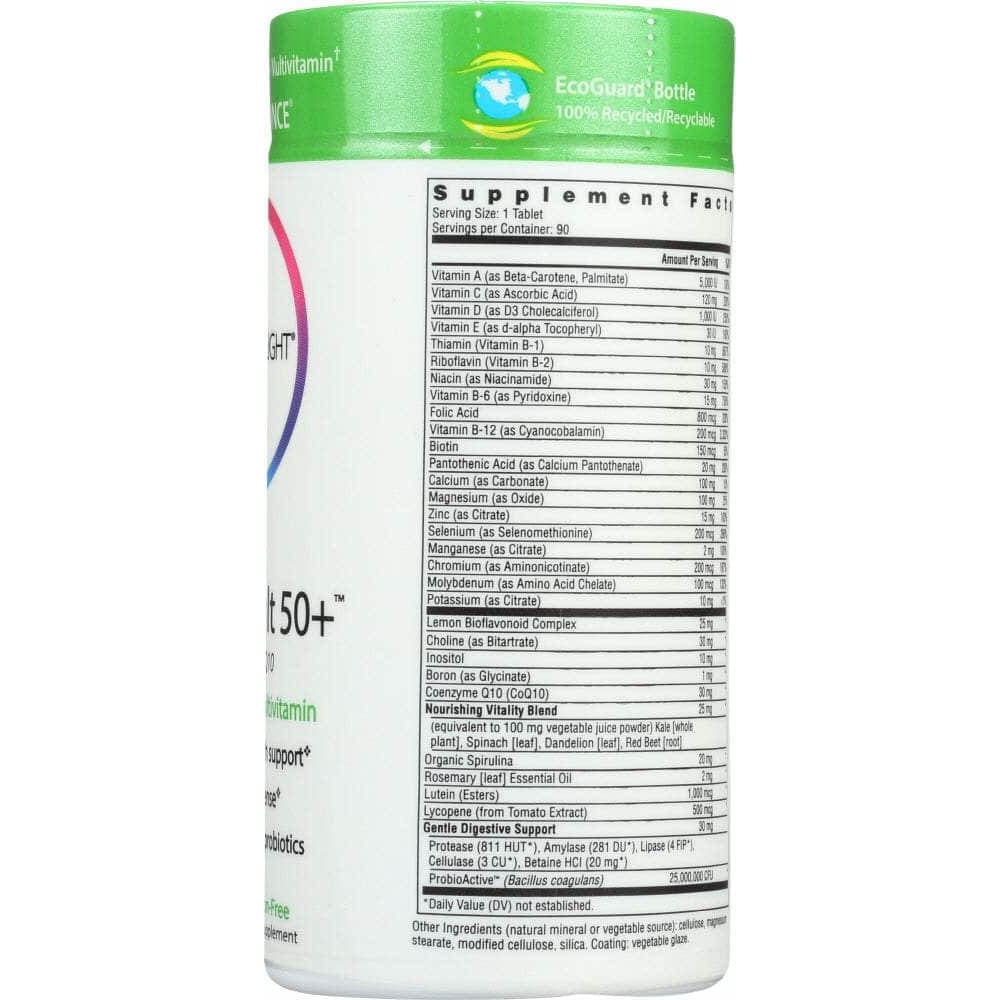 RAINBOW LIGHT Categories > Vitamins > Multivitamins - Men RAINBOW LIGHT: Just Once Active Adult 50+ Food-Based Multivitamin, 90 Tablets