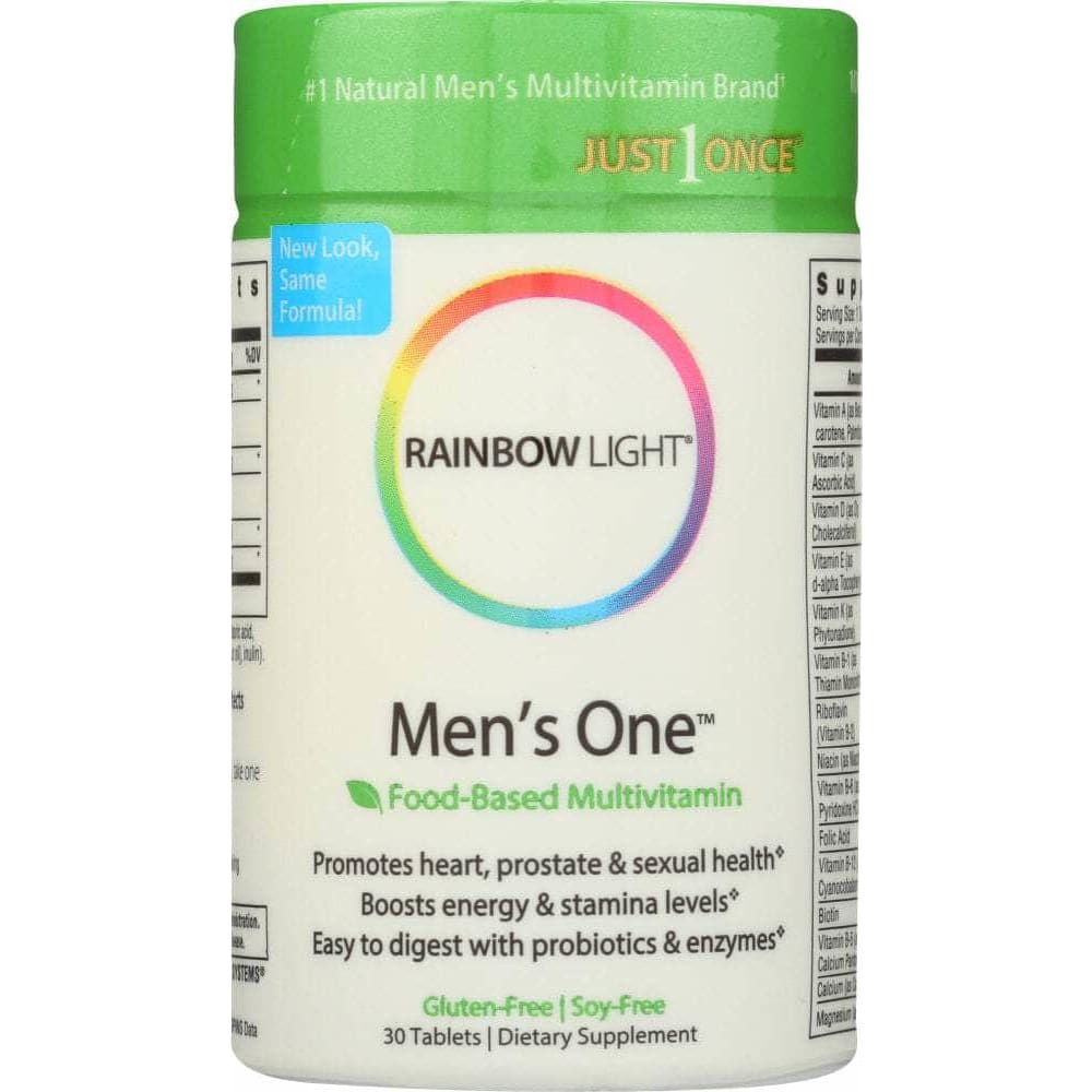 RAINBOW LIGHT Categories > Health Topics > Prostate Support RAINBOW LIGHT Just Once Men's One Food-Based Multivitamin, 30 Tablets