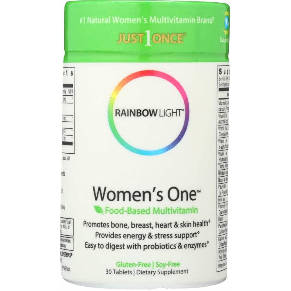 RAINBOW LIGHT Categories > Health Topics > Women's Health RAINBOW LIGHT: Just Once Women's One Food-Based Multivitamin, 30 Tablets