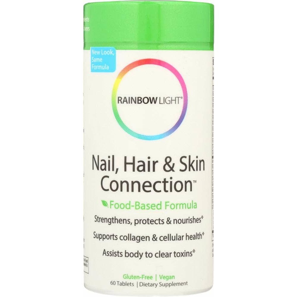 RAINBOW LIGHT Herbs & Homeopathic > HERBAL FORMULAS > HERBAL FORMULAS OTHER RAINBOW LIGHT: Nail Hair & Skin Connection, 60 tb