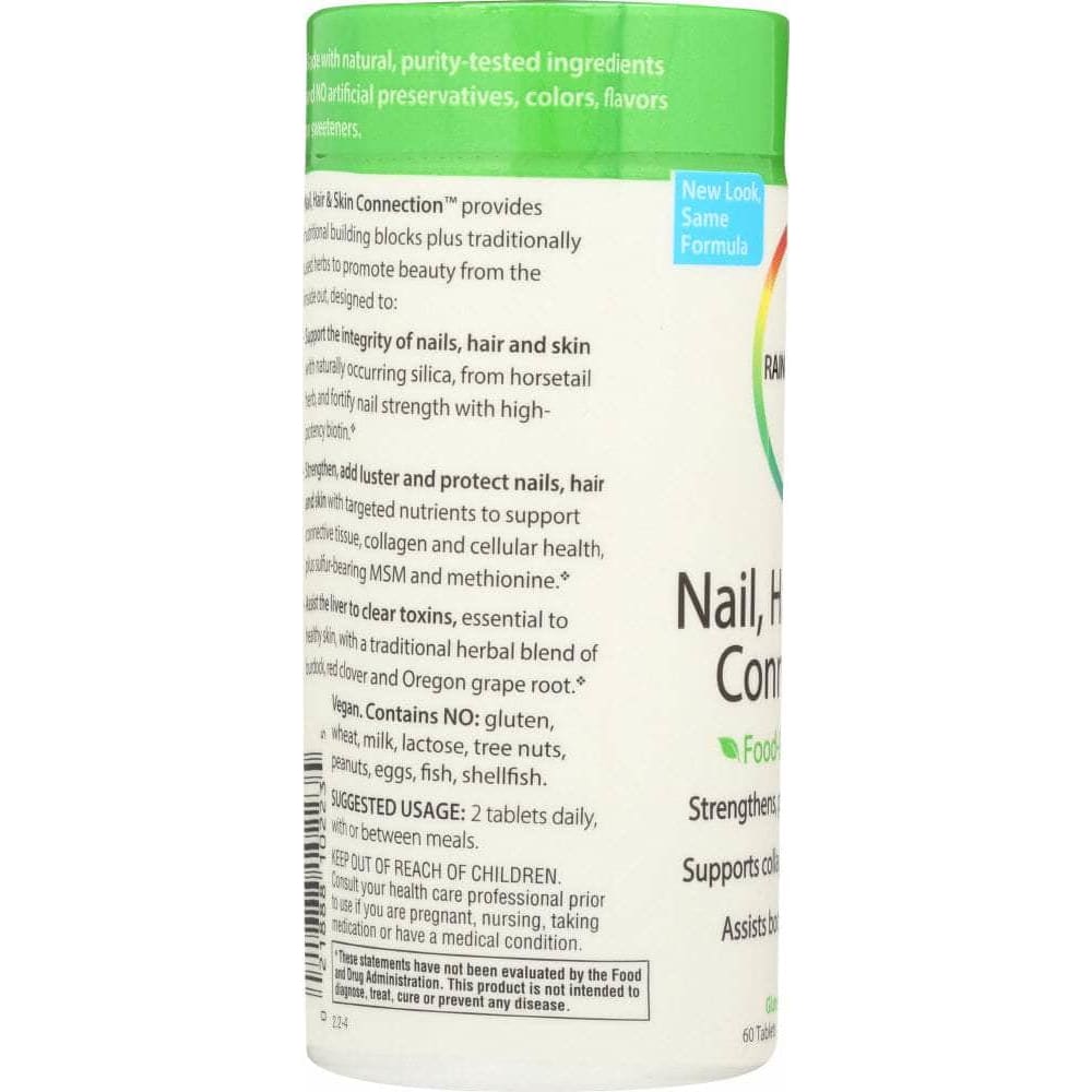 RAINBOW LIGHT Herbs & Homeopathic > HERBAL FORMULAS > HERBAL FORMULAS OTHER RAINBOW LIGHT: Nail Hair & Skin Connection, 60 tb