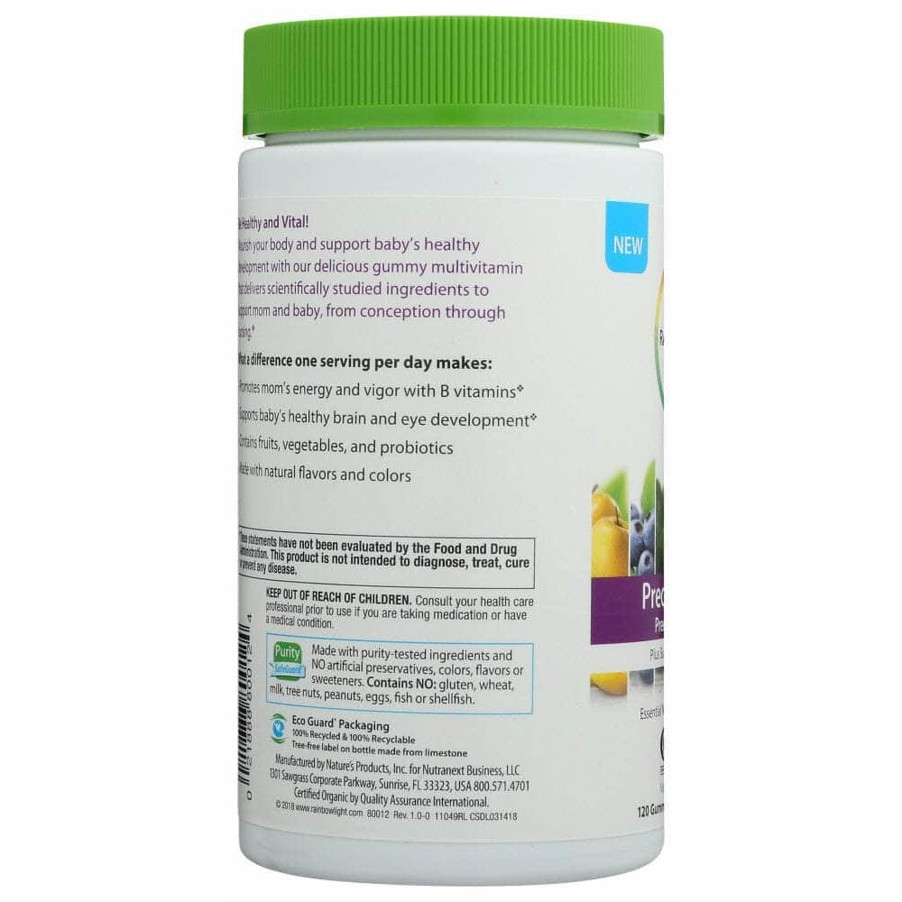 Rainbow Light Vitamins & Supplements > Vitamins & Minerals RAINBOW LIGHT: Organic Prenatal Precious Gems Gummies, 120 pc