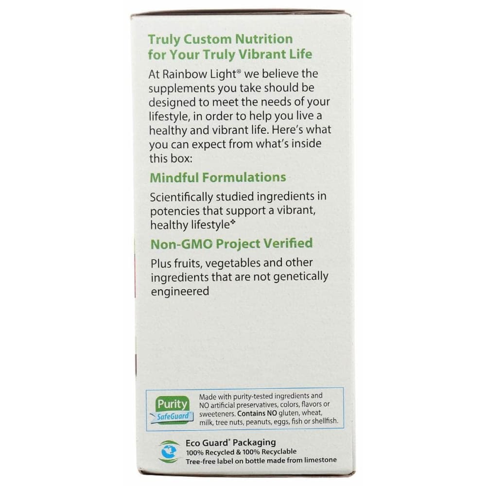 RAINBOW LIGHT Health > Vitamins & Supplements RAINBOW LIGHT VIBRANCE: Mens One Multivitamin, 120 cp