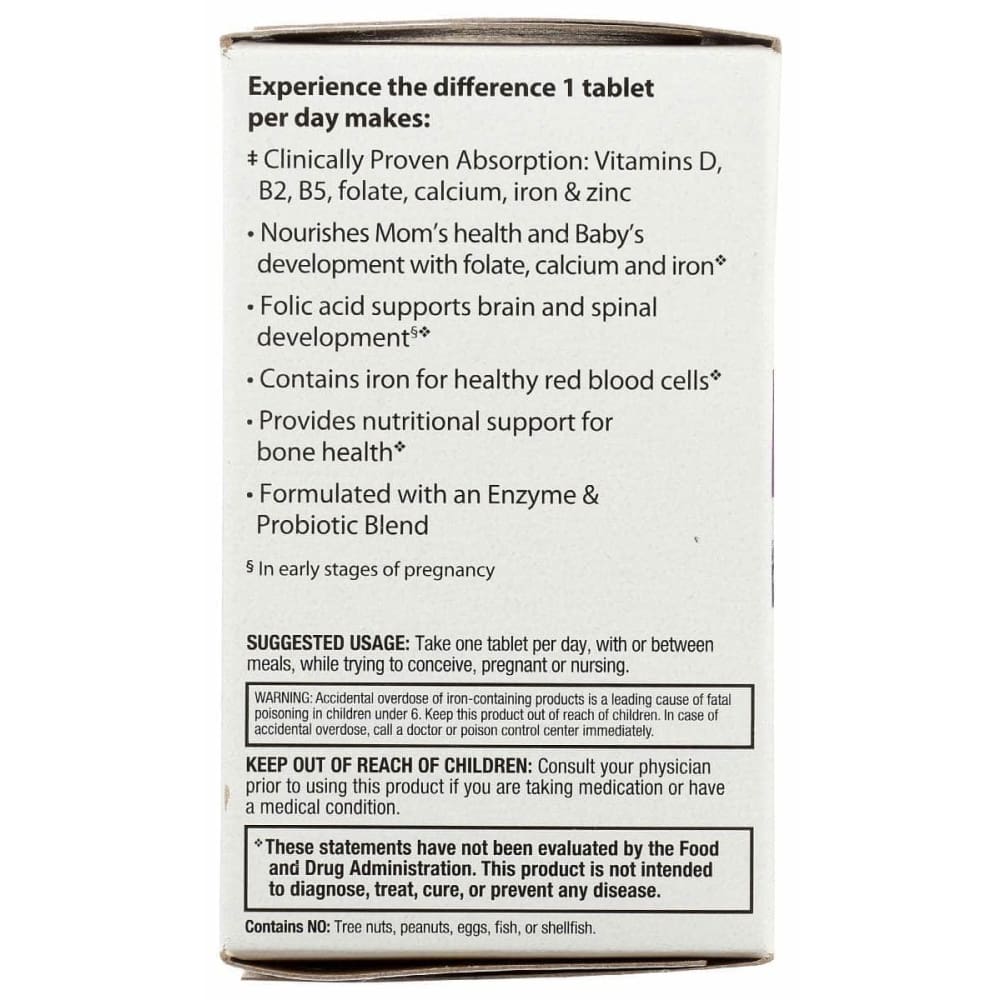 RAINBOW LIGHT Health > Vitamins & Supplements RAINBOW LIGHT VIBRANCE: Prenatal One Multivitamin, 30 tb