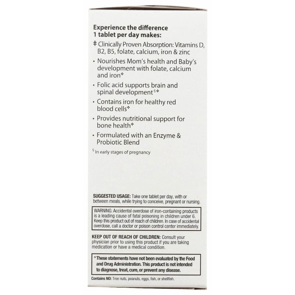 RAINBOW LIGHT Health > Vitamins & Supplements RAINBOW LIGHT VIBRANCE: Prenatal One Multivitamin, 60 tb