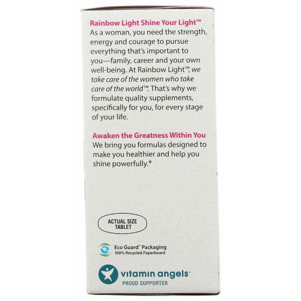 RAINBOW LIGHT Health > Vitamins & Supplements RAINBOW LIGHT VIBRANCE: Womens One Multivitamin, 120 cp
