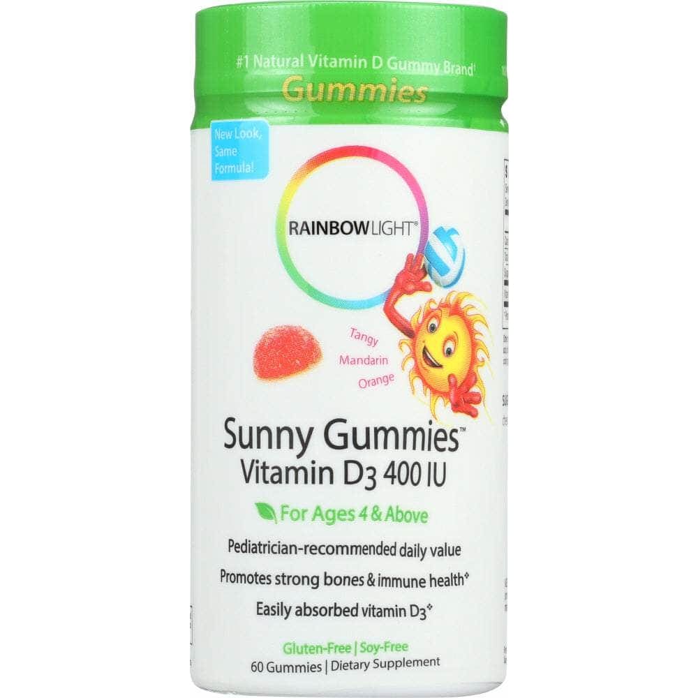 RAINBOW LIGHT Vitamins & Supplements > Vitamins & Minerals RAINBOW LIGHT: Vitamin D3 400iu Sunny Gummies Tangy Orange, 60 Gummies