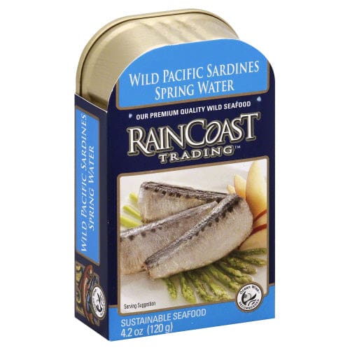 RAINCOAST TRADING: Sardines In Spring Water 4.2 oz (Pack of 5) - Meat Poultry & Seafood - RAINCOAST TRADING