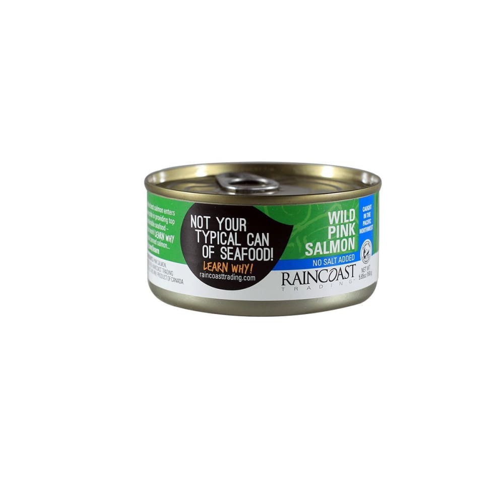 RAINCOAST TRADING: Wild Pink Salmon No Salt Added 5.65 oz (Pack of 5) - Grocery > Pantry > Meat Poultry & Seafood - RAINCOAST TRADING