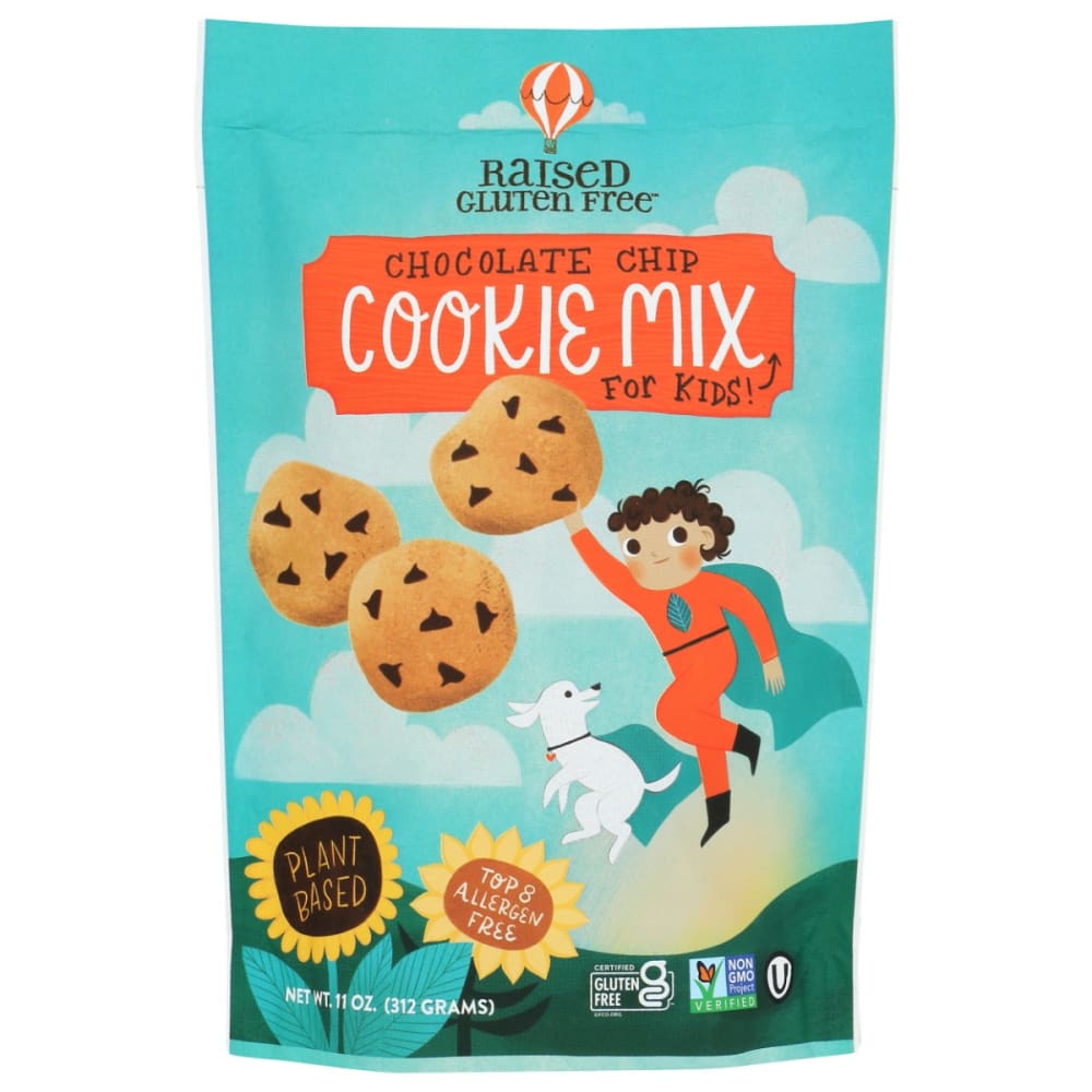 RAISED GLUTEN FREE: Chocolate Chip Cookie Mix 11 oz (Pack of 3) - RAISED GLUTEN FREE
