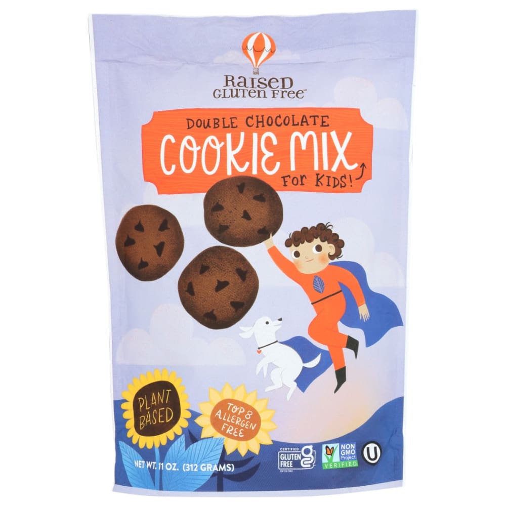 RAISED GLUTEN FREE: Double Chocolate Cookie Mix 11 oz (Pack of 3) - RAISED GLUTEN FREE