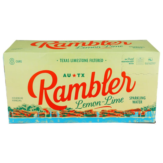 RAMBLER: Water Sprk Lemon Lme 8Pk 96 FO (Pack of 5) - Grocery > Beverages > Water > Sparkling Water - RAMBLER