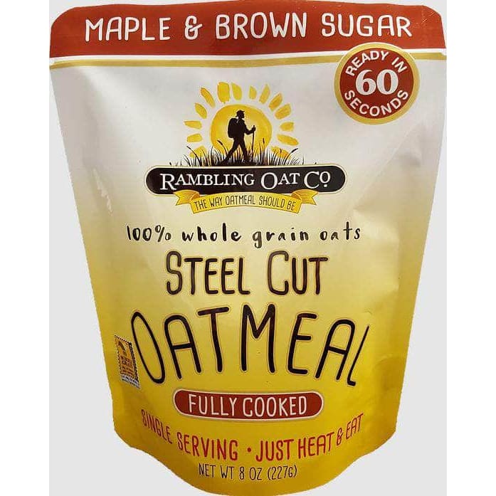 RAMBLING OAT COMPANY Grocery > Breakfast > Breakfast Foods RAMBLING OAT COMPANY: Steel Cut Oatmeal Maple Brown Sugar, 9.1 oz