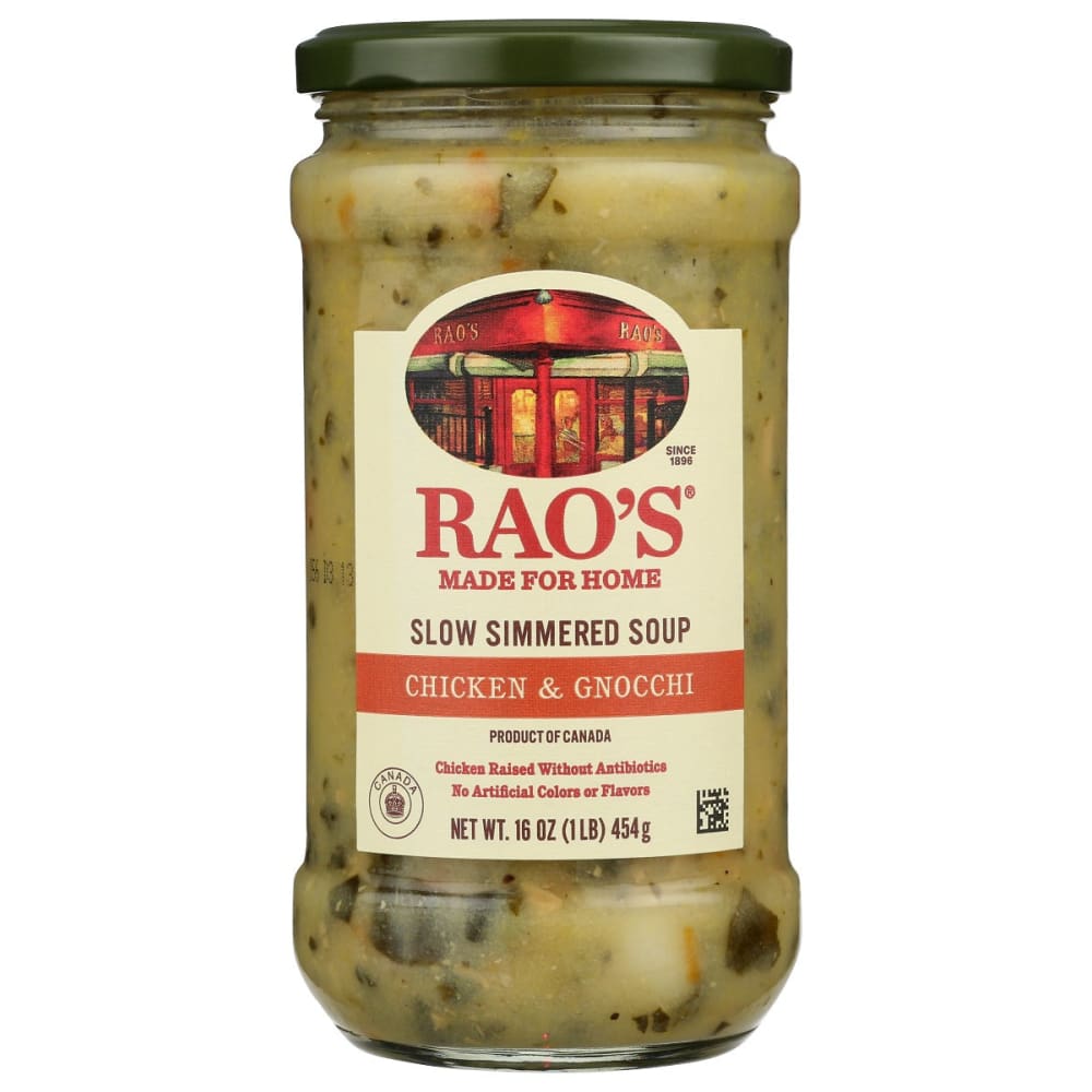 RAOS: Chicken & Gnocchi Slow Simmered Soup 16 oz (Pack of 4) - Soups & Stocks - RAOS