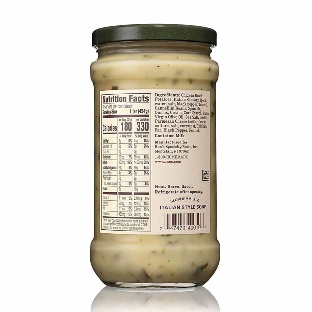 RAOS Grocery > Soups & Stocks RAOS: Sausage & Potato Soup, 16 oz