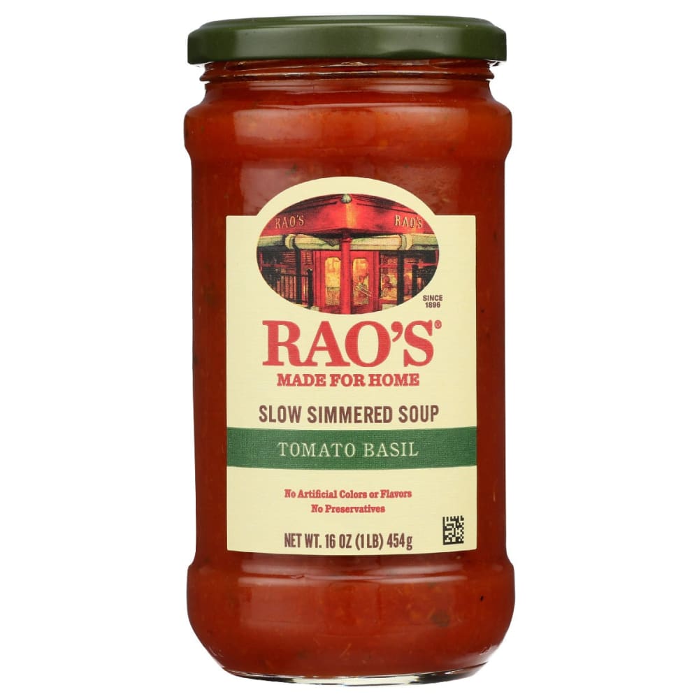 RAOS: Tomato Basil Slow Simmered Soup 16 oz (Pack of 4) - Soups & Stocks - RAOS