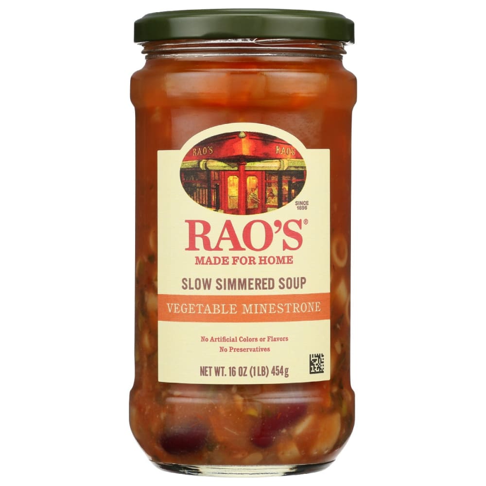 RAOS: Vegetable Minestrone Slow Simmered Soup 16 oz (Pack of 4) - Soups & Stocks - RAOS