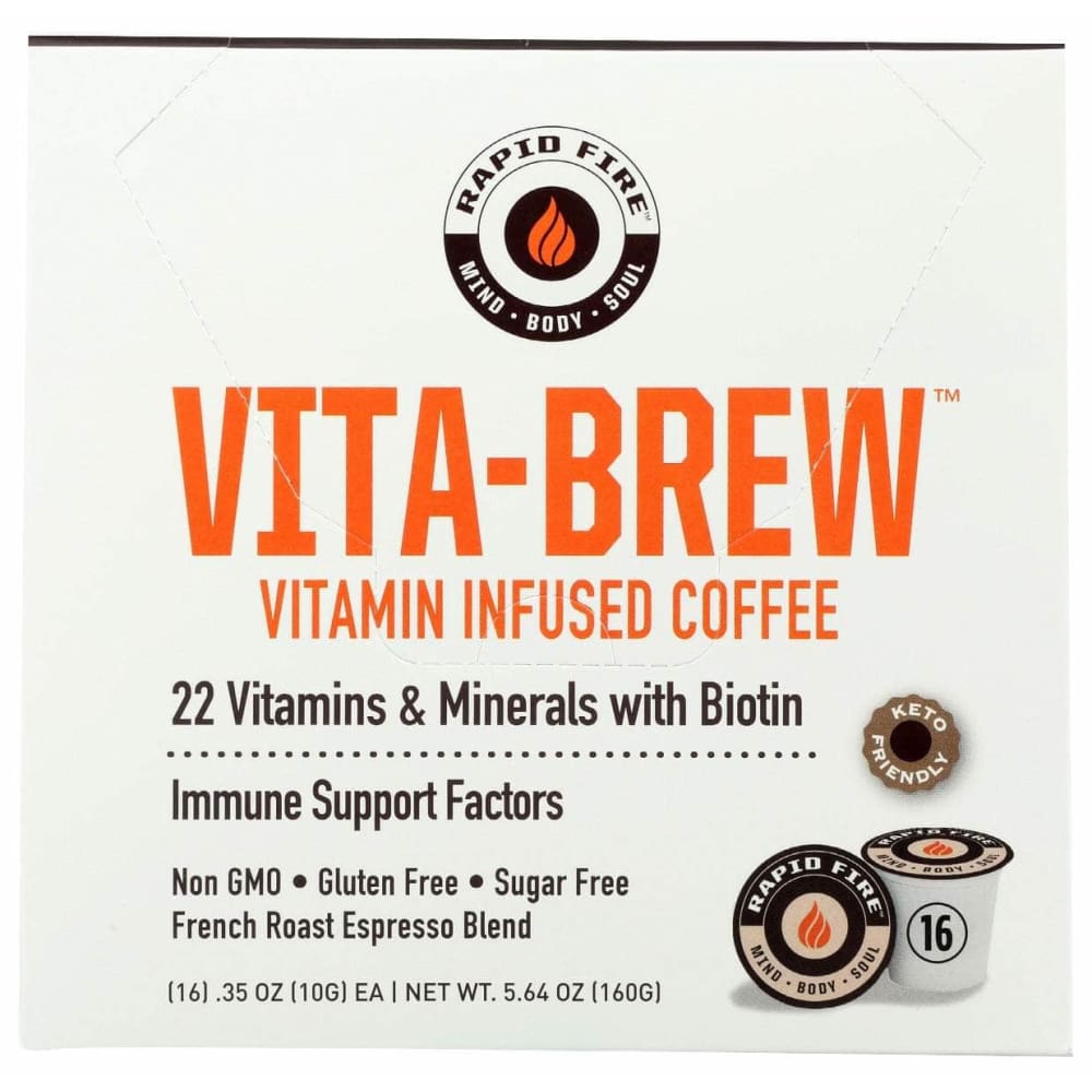 RAPID FIRE Grocery > Beverages > Coffee, Tea & Hot Cocoa RAPID FIRE: Coffee Pods Vita Brew, 1 ea