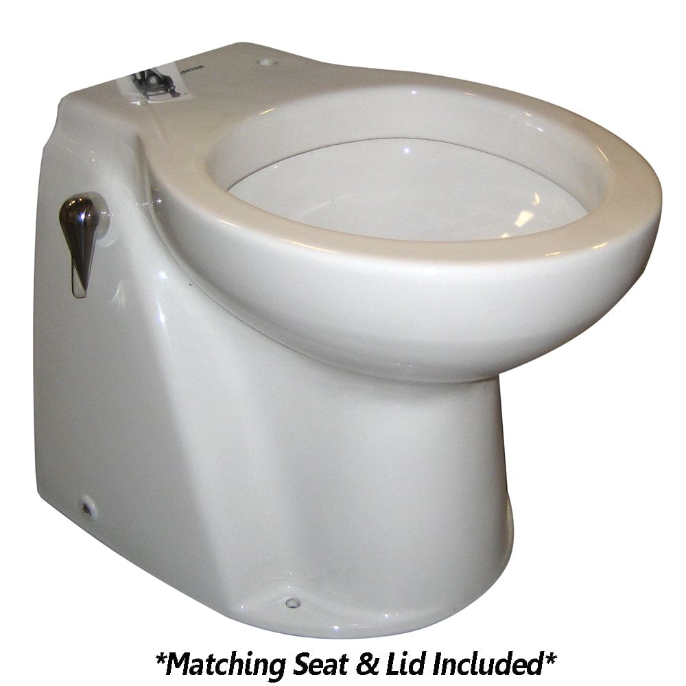 Raritan Atlantes Freedom® w/ Vortex-Vac - Household Style - White - Freshwater Solenoid - Smart Toilet Control - 12v - Marine Plumbing &