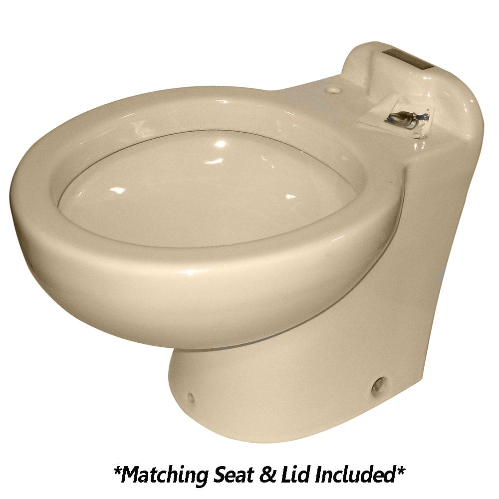 Raritan Marine Elegance - Household Style - Almond - Tall Angle Back - Freshwater Solenoid - Smart Toilet Control - 12V - Marine Plumbing &