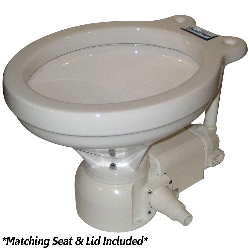 Raritan Sea Era Electric Toilet - Household Style - Integral Pump - Straight & 90° Discharge - 12v - Marine Plumbing & Ventilation | Marine