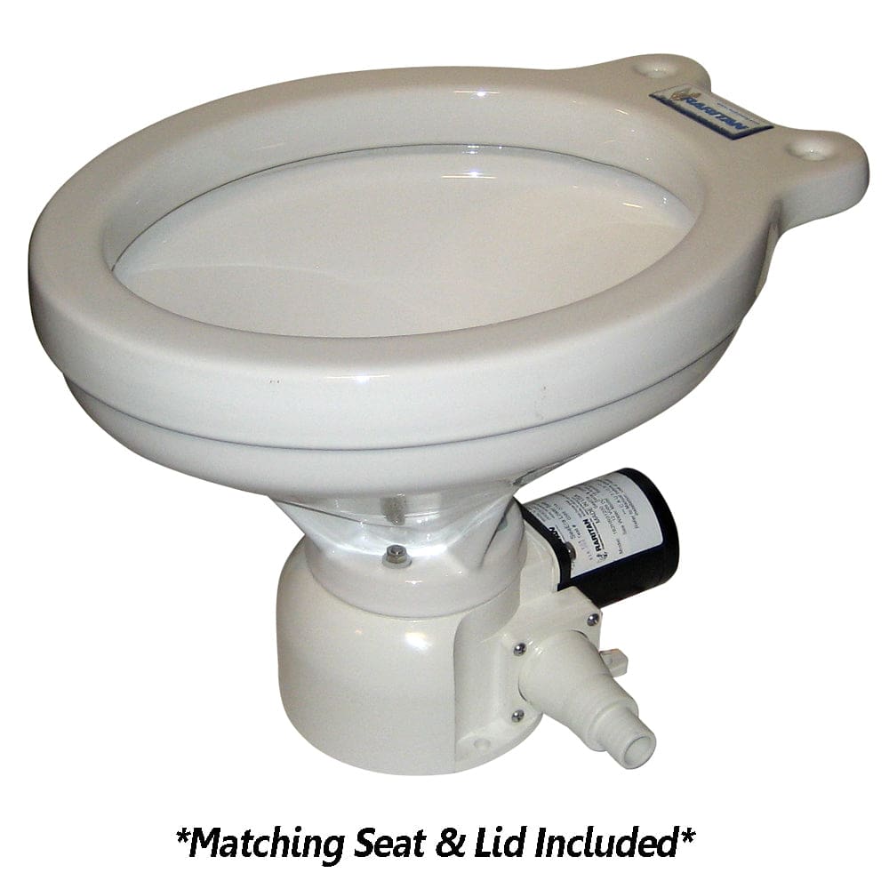 Raritan Sea Era Toilet - Household Style - Remote Intake Pump - Straight & 90° Discharge - Smart Toilet Control - 12v - Marine Plumbing &