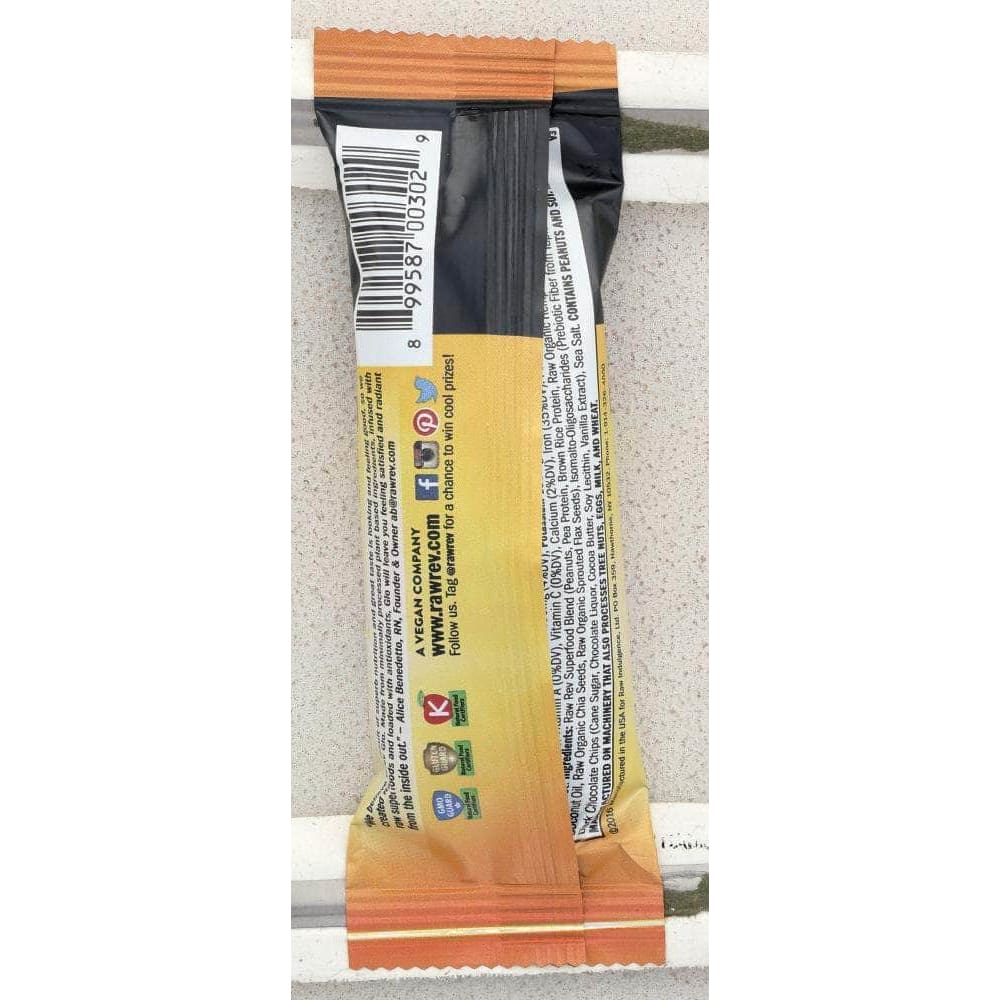 Raw Rev Raw Revolution Bar Peanut Butter Dark Chocolate & Sea Salt, 1.6 oz