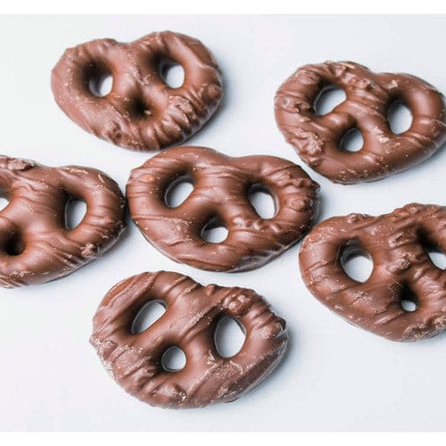 Razz System Milk Chocolate Mini Pretzel 15lb - Candy/Chocolate Coated - Razz System