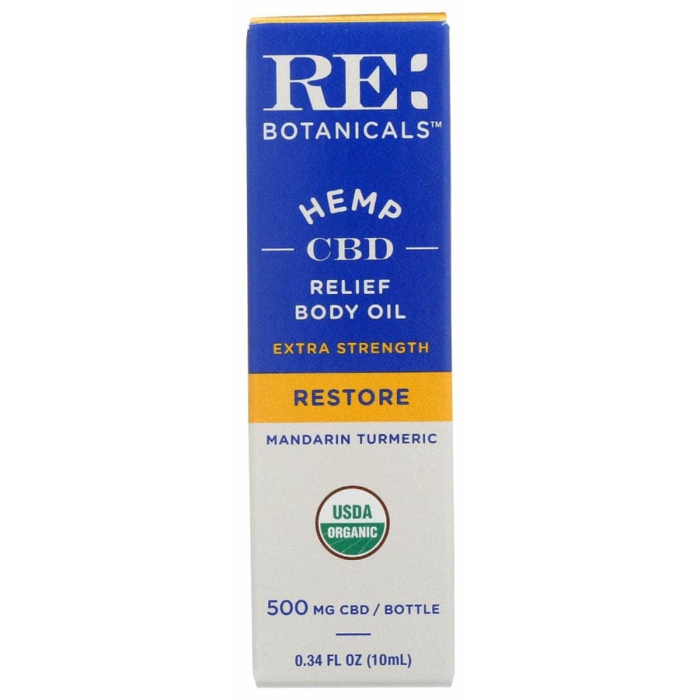RE BOTANICALS Beauty & Body Care > Aromatherapy and Body Oils RE BOTANICALS: Mandarin Turmeric Extra Strength Relief Body Oil, 0.34 oz