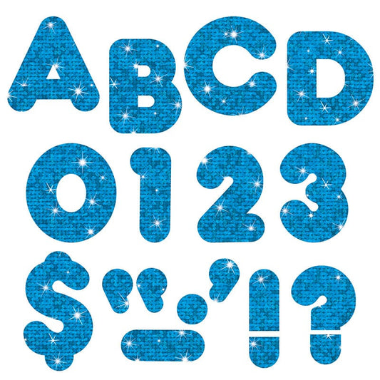 Ready Letters 4 Casual Blue Sparkle (Pack of 6) - Letters - Trend Enterprises Inc.