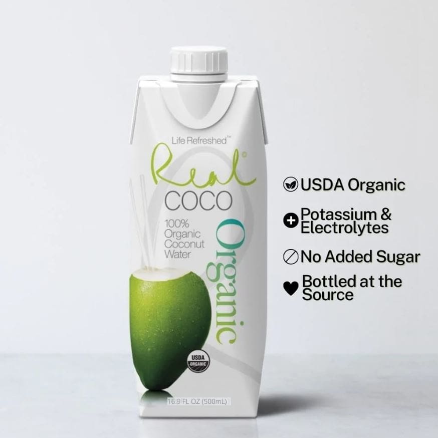 REAL COCO: Organic Pure Coconut Water 16.9 fo - Grocery > Beverages > Water - REAL COCO