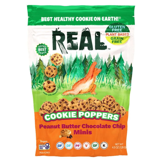 REAL COOKIES: Cookie Poprs Pnutb Cchip 4.5 oz (Pack of 4) - Cookies - REAL COOKIES