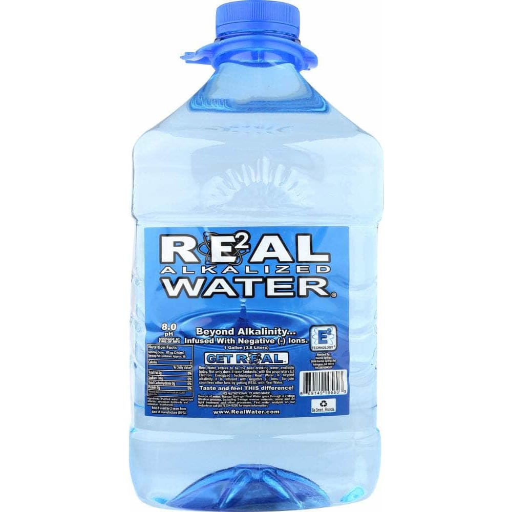 REAL WATER REAL WATER Water Bottled Alkalized, 1 ga