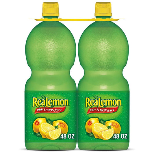 ReaLemon 100% Lemon Juice (48 oz. 2 pk.) (Pack of 2) - Juice & Kids Drinks - ReaLemon