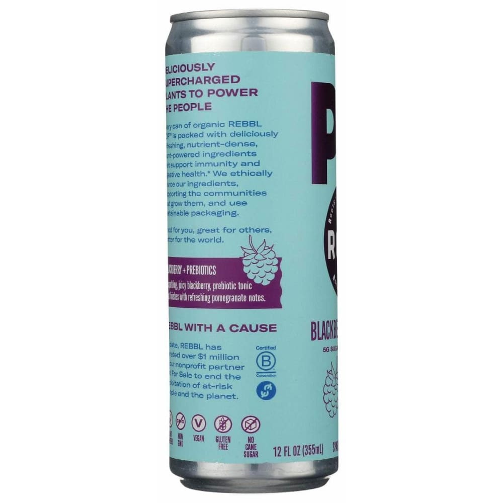 REBBL INC Grocery > Beverages > Sodas REBBL INC: Pop Blackberry, 12 fo