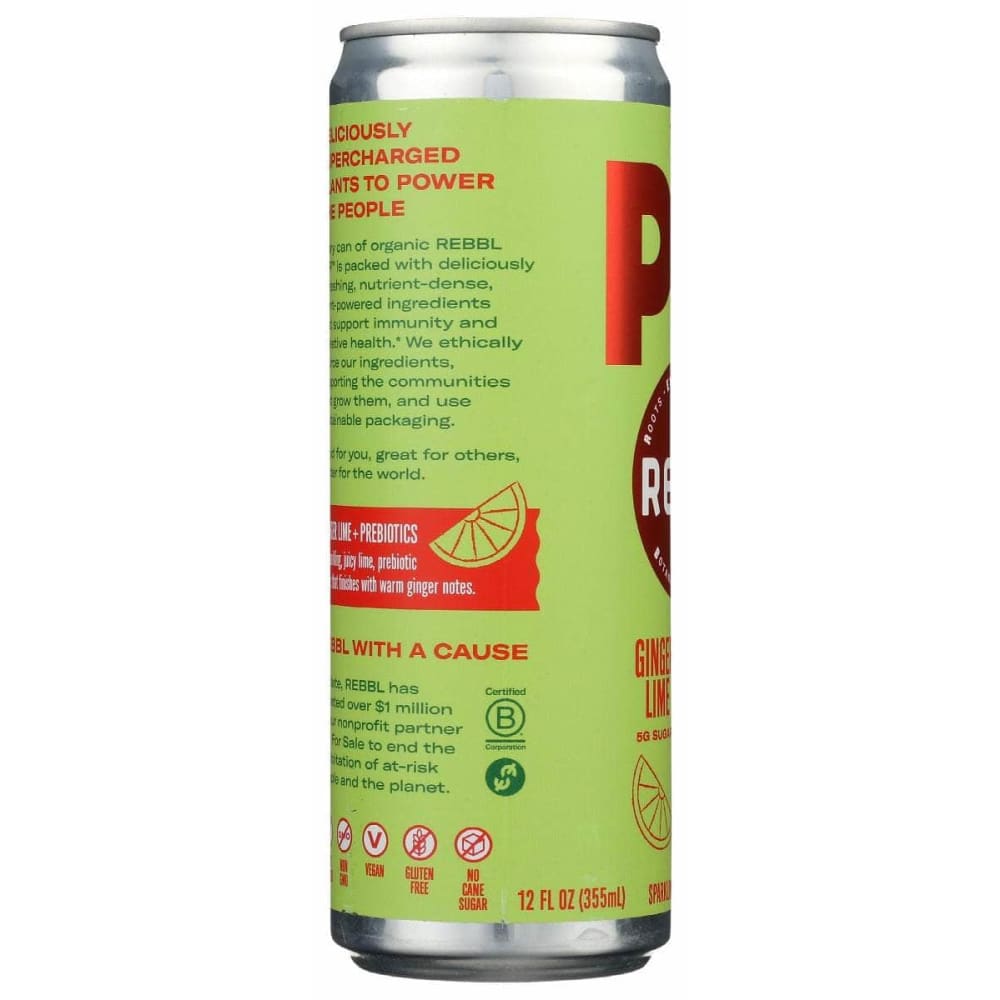 REBBL INC Grocery > Beverages > Sodas REBBL INC: Pop Ginger Lime, 12 fo