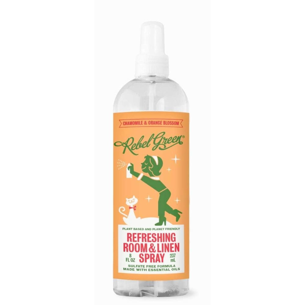 REBEL GREEN Home Products > Air Fresheners REBEL GREEN: Refreshing Room And Linen Spray Chamomile and Orange Blossom Scent, 8 fo
