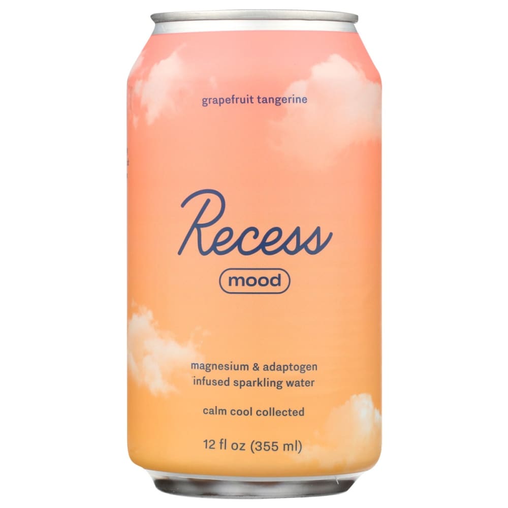 RECESS: Grapefruit Tangerine Mood Water 12 fo (Pack of 5) - Grocery > Beverages > Sparkling Water - RECESS