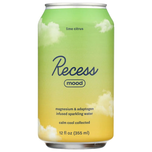 RECESS: Lime Citrus Mood Water 12 fo (Pack of 6) - Grocery > Beverages > Sparkling Water - RECESS