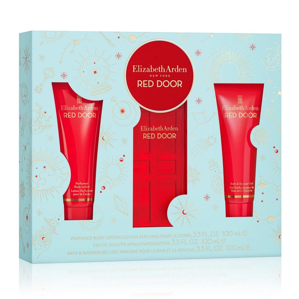 Red Door Eau de Toilette 3 Piece Fragrance Gift Set Perfume for Women - Women’s Perfume - Red