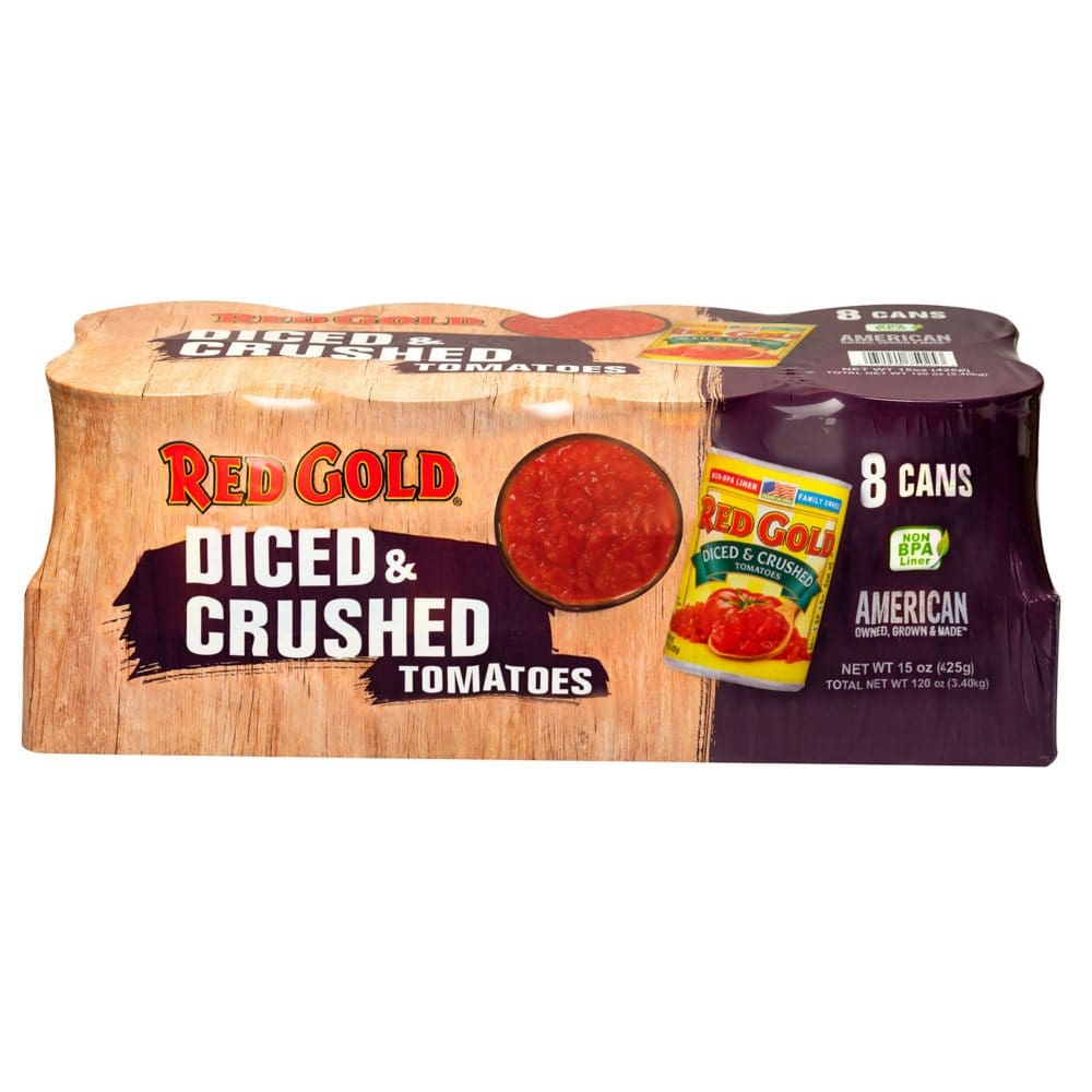 Red Gold Diced and Crushed (15 oz. 8 pk.) - Canned Tomatoes & Chilies - Red