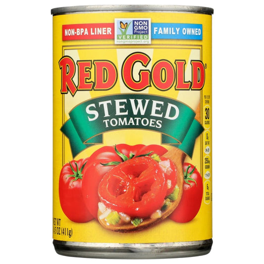 RED GOLD: Stewed Tomatoes 14.5 oz (Pack of 5) - Grocery > Meal Ingredients > Canned Fruits & Vegetables - RED GOLD