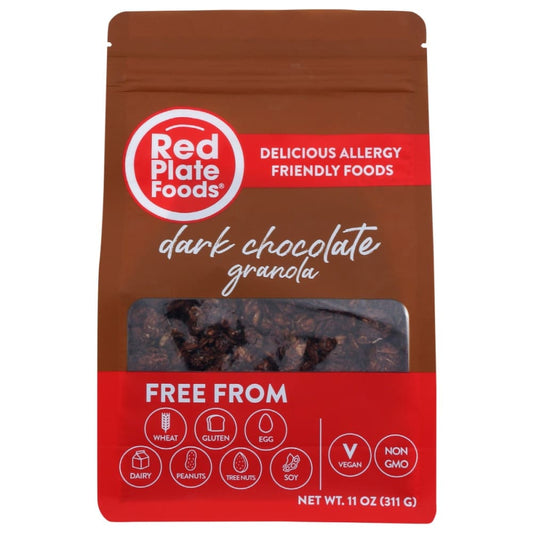 RED PLATE FOODS: Granola Dark Chocolate Gluten Free 11 OZ (Pack of 4) - Grocery > Breakfast > Breakfast Foods - RED PLATE FOODS