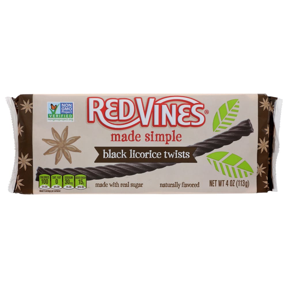 RED VINES: Black Licorice Twist 4 oz - Grocery > Chocolate Desserts and Sweets > Candy - RED VINES